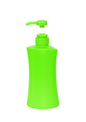 Plastic Bottle pump Of Gel, Liquid Soap, Lotion, Cream, Shampoo on white background