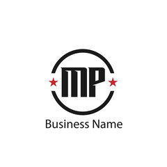 Initial Letter MP Logo Template Design