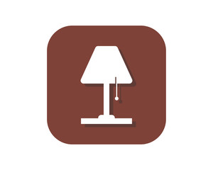 lamp light bulb shining image logo icon vector