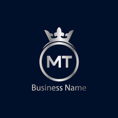 Initial Letter MT Logo Template Design
