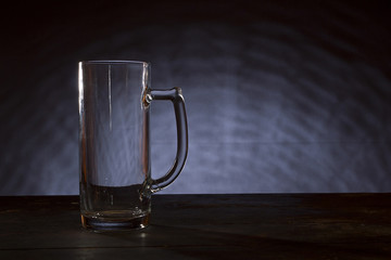 Empty beer glass