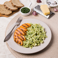 Roast slices of pumpkin