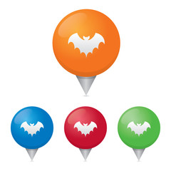 Bat Map Markers