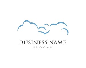 cloud  vector logo template