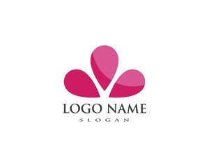 flowers design logo Template