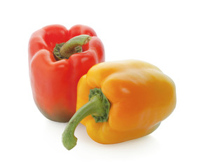 pepper on white background