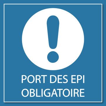 Logo port des EPI obligatoire. Stock Vector | Adobe Stock