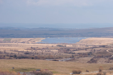 Solar panel farm system