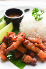 fried pork with rice