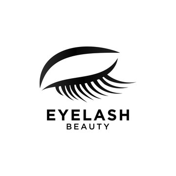 Illustration of beautiful eyelash symbol template vector