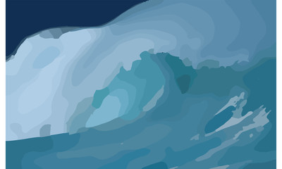 Fototapeta na wymiar sea wave pattern, vector
