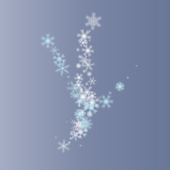 Winter blue background with snowflakes. Vector Illustration.