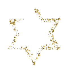 3d Golden star vector banner. Simple form. Template , card, vip, exclusive, certificate, gift luxury privilege voucher store present shopping