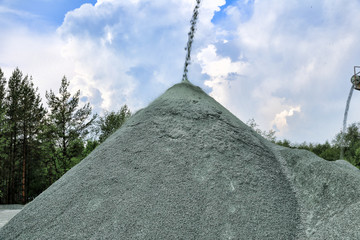Crushing and screening plant for processing and sorting of crushed stone, sand and gravel