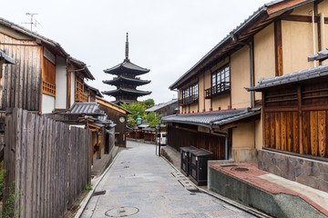 Fototapeta premium Oriental streets in Kyoto