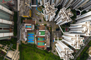 Top down of Hong Kong residential