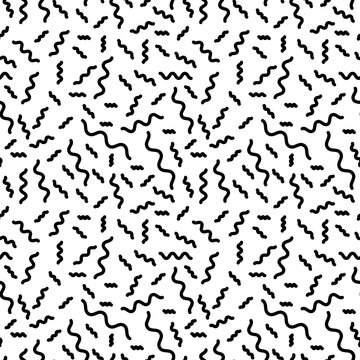 Geometric seamless pattern squiggles.