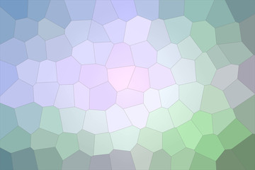 Abstract illustration of blue green purple pastel Big Hexagon background, digitally generated.