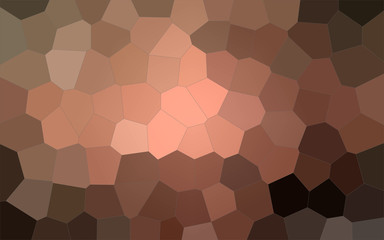 Fototapeta na wymiar Illustration of brown and red colorful Big Hexagon background.