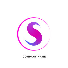 Letter S Vector Logo, Emblem or Banner for Business Identity