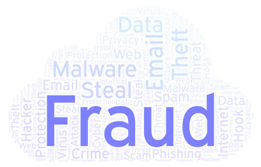 Fraud word cloud.