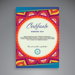 Professional Certificate Template Design