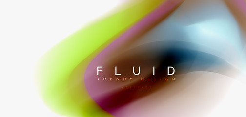 Fluid flowing wave abstract background
