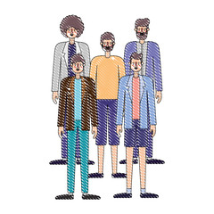 group of men characters