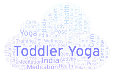 Toddler Yoga word cloud.