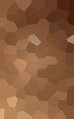 Illustration of Vertical brown and yellow colorful Big Hexagon background.