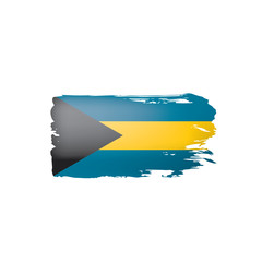 Bahamas flag, vector illustration on a white background