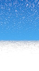 Blue sky background with white clouds. Cumulus white clouds in the clear blue sky in the morning. 3D illustration