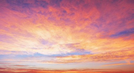 Season concept: Sky autumn sunrise background