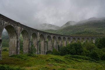 Glenfinnan Viaduct is a railway bridge on the West Highland Line near the top of Loch Shiel in the West Highlands of Scotland