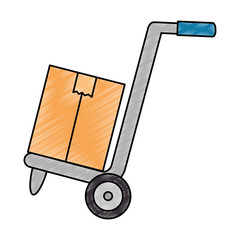 cart with box delivery service