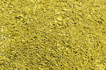 Goldene Aluminiumfolie,zerknitterte Oberfläche
