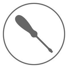Screwdriver. Vector icon.