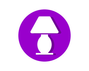 lamp light bulb shining image logo icon vector