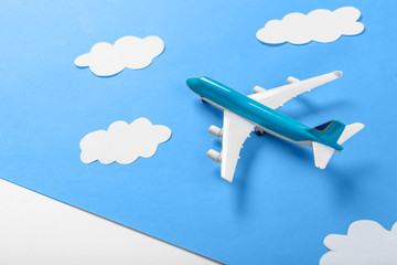 travel concept with plane