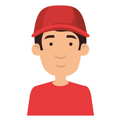young man with cap character