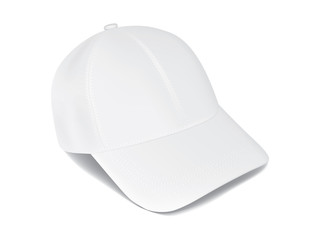 white cap on white background 