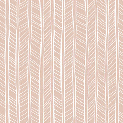 White hand drawn irregular tribal chevron background vector seamless pattern. Fresh geometric drawing - 222415957