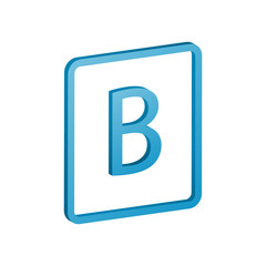 3d blue light filter icon with gradient. vector design illustrat
