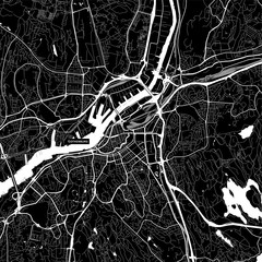 Obraz premium Area map of Gothenburg, Sweden