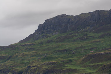 Landscape image of the Isle of Eigg in the Inner Hebrides of Scotland