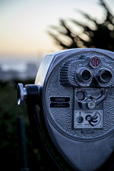 Coin operated binoculars at Coit Tower in San Francisco
