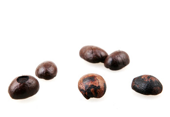 Coffee beans isolated.