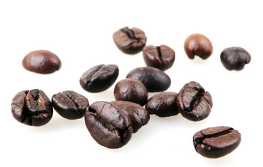 Coffee beans isolated.