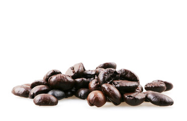 Coffee beans isolated.