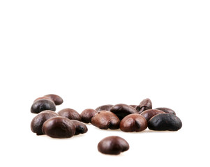 Coffee beans isolated.